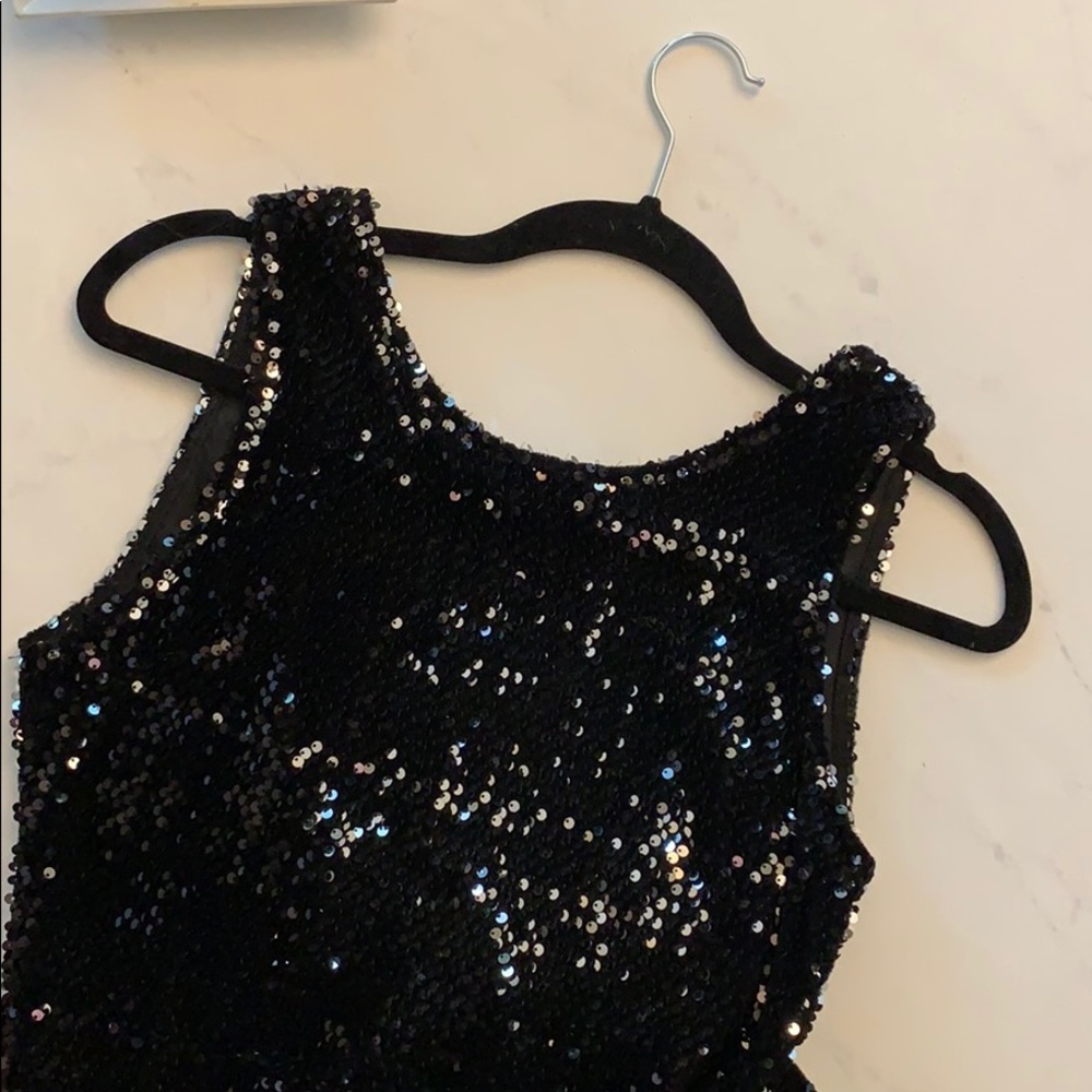 Black Sequins Dress/ NYE Party Dress